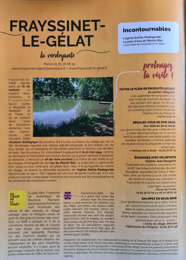 La Perle De Frayssinet-Le-Gelat - Chambre D'Hotes - B&B Exteriér fotografie